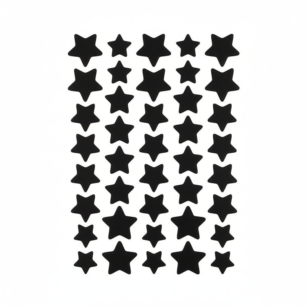 Black Star Sun Patches