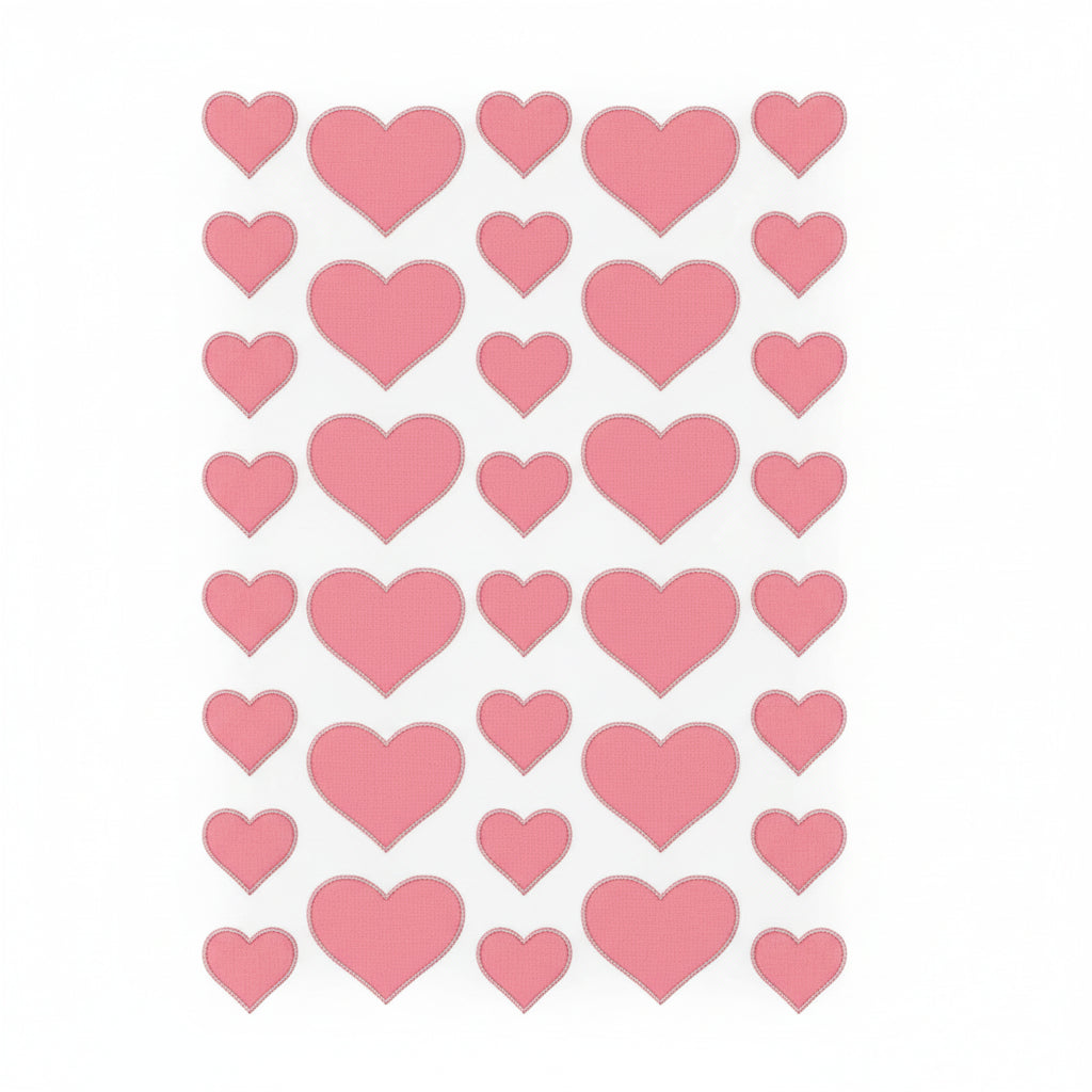Pink Heart Sun Patches