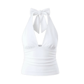 White Tie Halter Top
