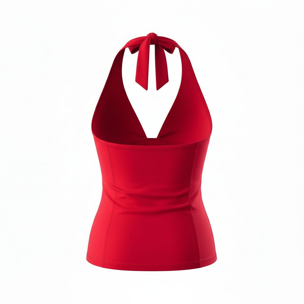 Cherry Tie Halter