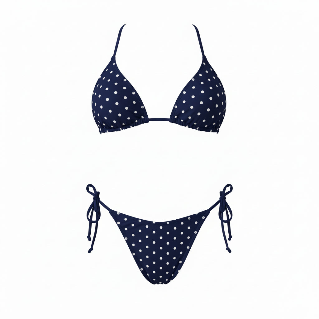 Sasha Navy Polka Bikini